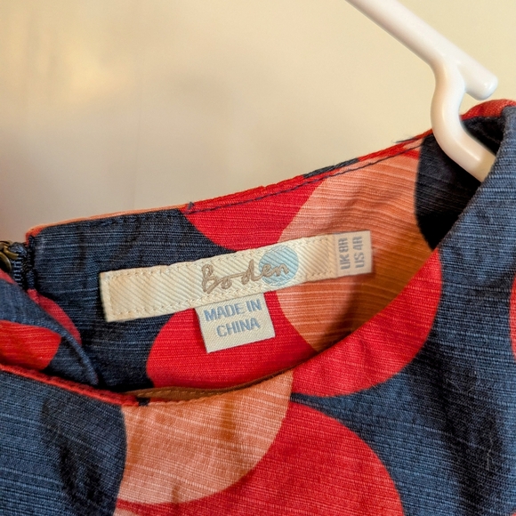 Boden Retro Print Mini Dress - Picture 3 of 5